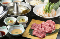 日本料理　料亭　門松_『國產和牛的涮涮鍋、壽喜燒套餐』能品味和牛的優質美味