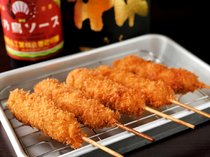 山虎_以愛知清須的「日乃鳥醬汁」與味噌享用的「炸串」 五串套餐