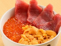 壽司處　彩華_能客製化您喜歡的口味。數量限定的『三食蓋飯』