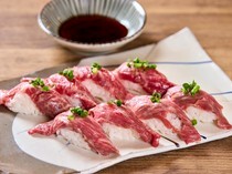 黑毛和牛專門店  肉屋  文月_活用鮮度「石垣牛握壽司」