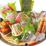 相撲火鍋酒場江戶澤 兩國站前店_從日本全國送來當季鮮魚的「絢爛」生魚片五拼（1人份）