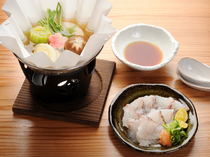 人丸花壇　鯛庵　三宮店_新鮮媲美生魚片的鯛魚涮涮鍋『鯛魚火鍋』