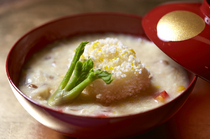 日式風味料理 MORISHIMA_由上等的汤汁和冲绳料理结合的 『浇汁地豆豆腐的豆皮』