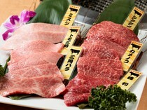松阪牛田 JIMA_同時品嚐霜降和紅肉，兩種精選部位的美味一同享受「双璧三昧」