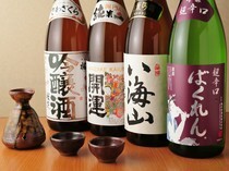 涮禪 神樂坂店_令人想配著涮涮鍋或壽喜燒一起享用的「每月替換純米酒、每月替換純米吟釀酒」