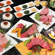 燒肉YAMATO  COREDO日本橋店_品嘗YAMATO精髓之推薦套餐「黑毛赤身鑽石套餐」