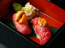 神戸牛DAIA　淺草樂天地站_由新鮮度絕佳的食材製成的「各種牛排壽司」