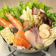 魚屋 MENOJI 梅田店_【豪華】寿司與和牛＆海鮮涮涮鍋 5,980日幣～含無限暢飲～
