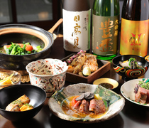 日本料理  吟_可以享受日本之美的奢華用餐體驗的「配對套餐」