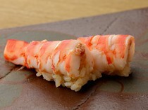 北_令人感嘆於高級蝦子獨具的香味與濃郁的鮮味「明蝦握壽司」