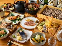 山形蕎麥茶寮 月之山_從手工蕎麥麵開始，盡享日本當季美味的「廚師長推薦套餐」