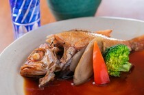 SAKANAYASOMA 久留米店_口感絲滑濃郁的「汁煮喉黑魚」