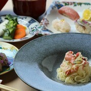 宮島鮨MAIMON_午餐「瀨戸」 可享受握壽司和冷盤義大利麵的套餐
