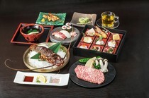 祇園KANKANDERI麗_和牛牛排和伊勢蝦，搭配日本酒