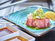 和牛燒肉內臟 Aigo_透過獨特的供應途徑，確保了稀有部位的『厚切牛舌（1片）』
