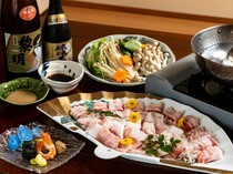日本料理和沖縄料理 翔菊〜Shogiku〜_使用純正血統阿古豬肉「阿古涮涮鍋套餐 一人份」