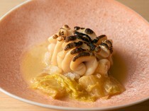 日本橋 鮨柴_除了正宗和食，還可享受法式風格的「季節下酒菜」